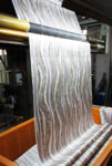 Part of the tie manufacturing process: washing and drying fabric