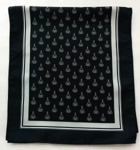 John Hopkins Radiology printed polyester scarf