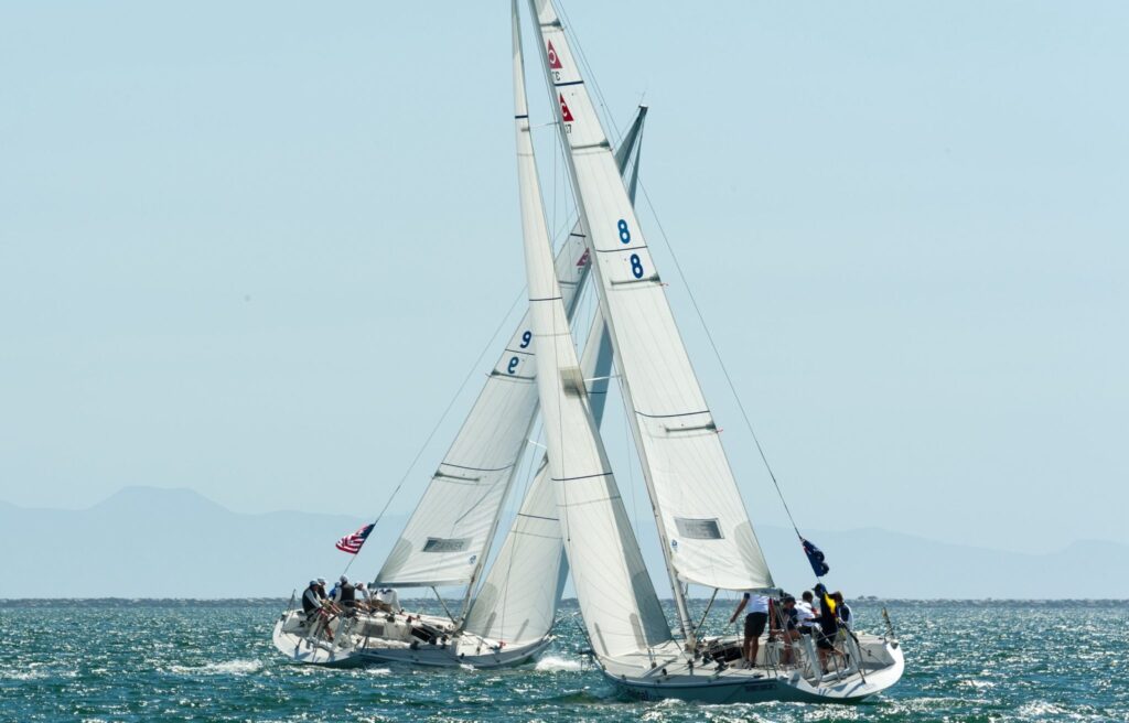 image of two yachts on the water for the Congressional Cup 2018