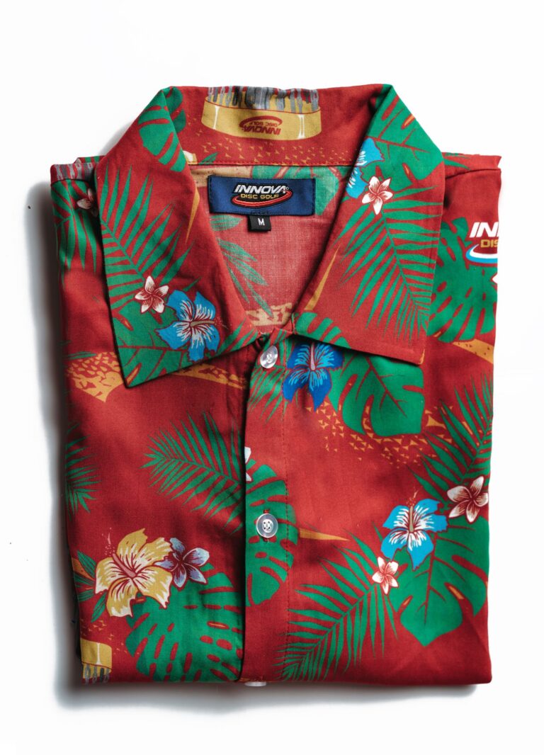 Photo of custom print Hawaiian shirt for Innova Disc Golf