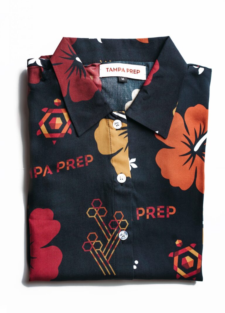 Photo of custom Hawaiian shirt for Tampa Prep
