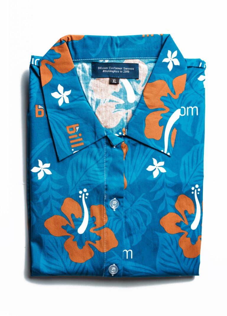 Photo of custom print Hawaiian shirt for Bill.com