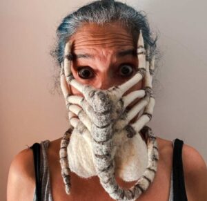 cool mask designs Alien facehugger