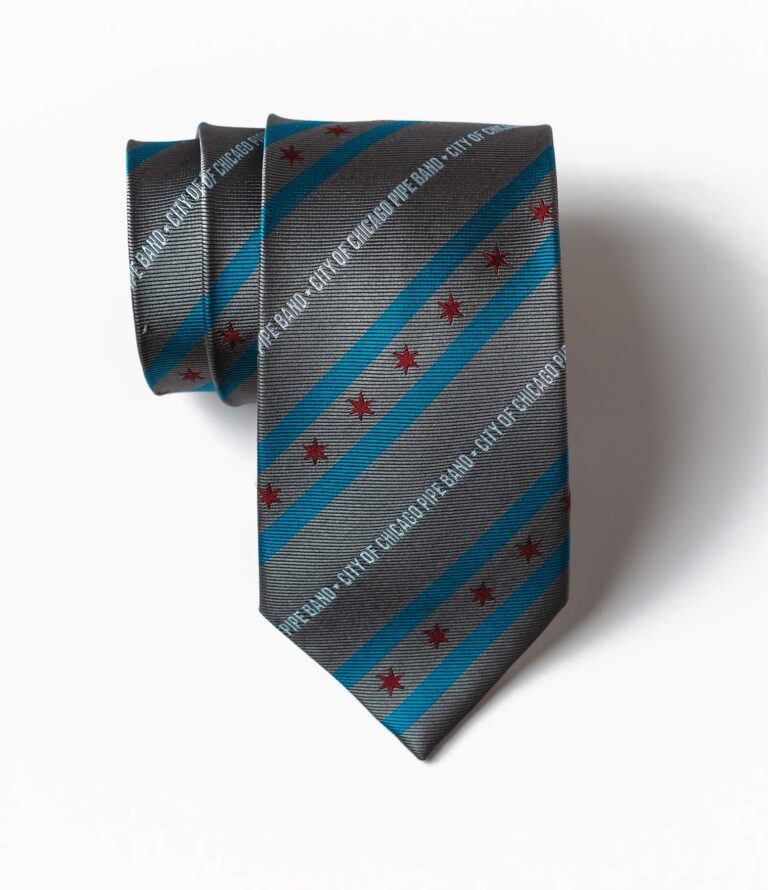 Photo of Chicago Pipe Band custom woven tie