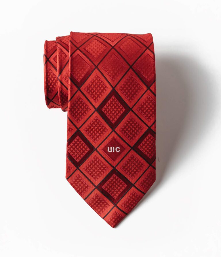 Photo of University of Illinois at Chicago custom woven tie