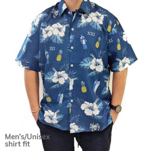 the fit of our men's/unisex custom military hawaiian shirt
