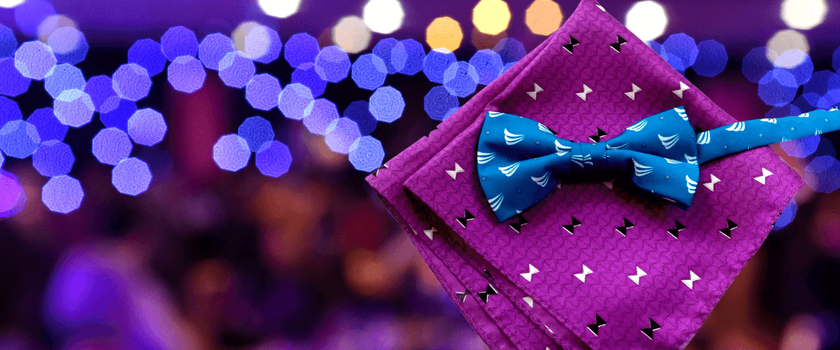 Pocket square and bow tie banner