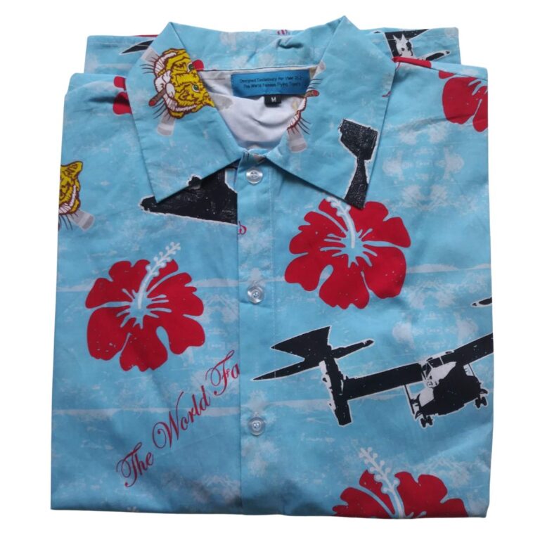 Photo of The Flying Tiger VMM 262 custom print Hawaiian shirt