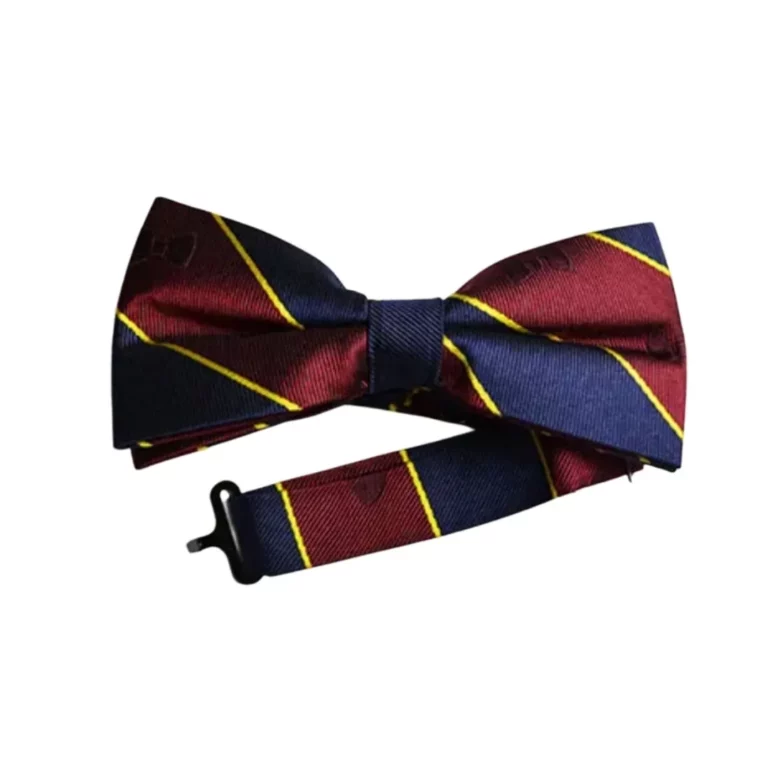 Red striped custom bow tie