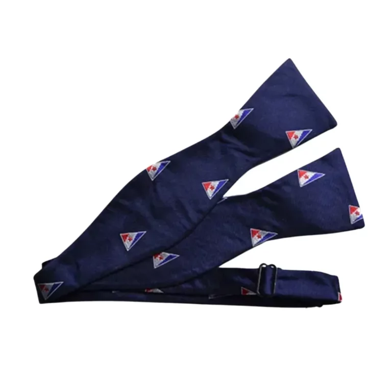 Yacht club flag print custom bow tie