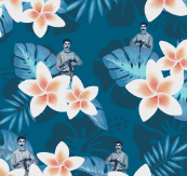 Friends of Izzy custom Hawaiian shirt art