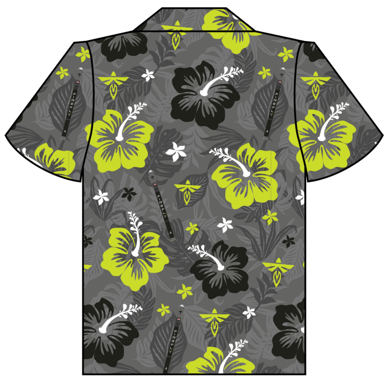 Firefly Aerospace Hawaiian shirt back mockup