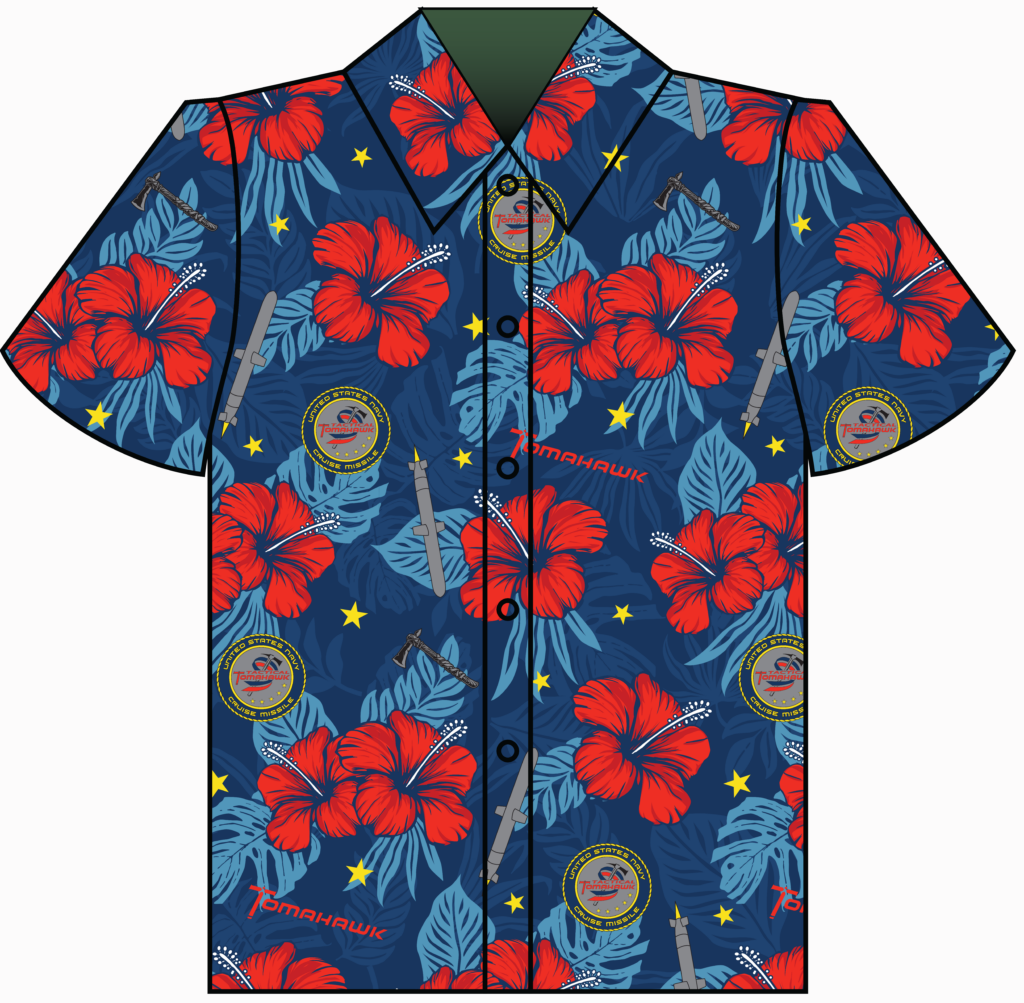 Tomahawk Cruise Missile Program Hawaiian Shirts - Candor Threads Custom ...