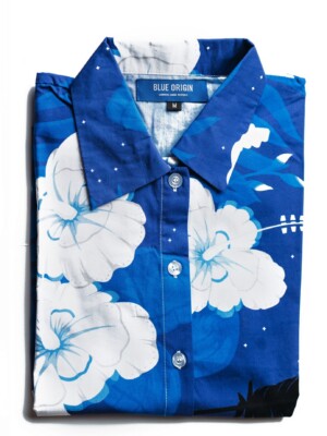 Blue Origin Photo of custom print Hawaiian shirt for Blue Origin