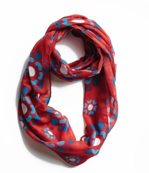 American Urological Association - infinity polyester scarf Photo of AUA custom printed infinity polyester scarf