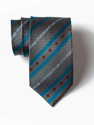 Chicago Pipe Band - woven Photo of Chicago Pipe Band custom woven tie