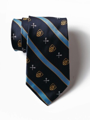Marina HS Lacrosse - woven Photo of Marina HS Lacrosse custom woven tie
