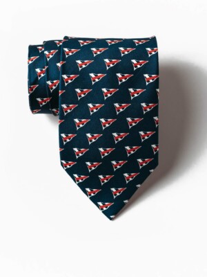Point O'Woods Yacht Club - printed Photo of Point O'Woods Yacht Club custom printed tie