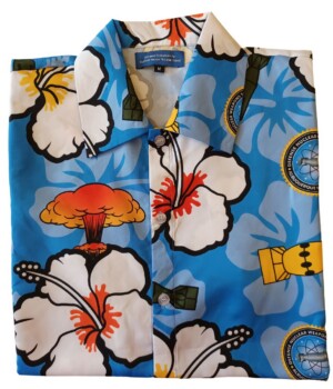 Photo of Defense Nuclear Weapon School custom print Hawaiian shirt