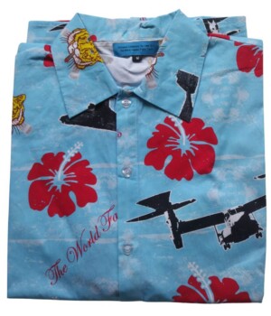 Photo of The Flying Tiger VMM 262 custom print Hawaiian shirt