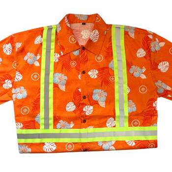 2" wide fluorescent and retroreflective safety stripes
