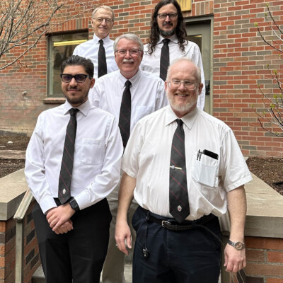 Please find a few of our gents sporting their cathedral ties!