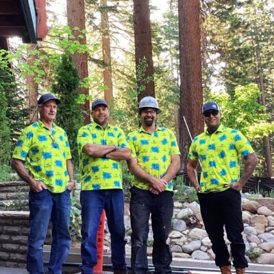 We have had so much fun with the shirts!! (yes these are Hawaiian-print golf polos! :D )