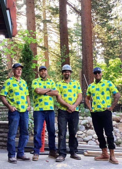 We have had so much fun with the shirts!! (yes these are Hawaiian-print golf polos! :D )