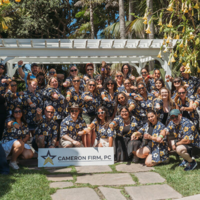 Thank you, the new order came in and they looked great. We are so pleased with the custom print. Here is a photo of our team wearing them! We ordered the shirts for our annual company retreat.