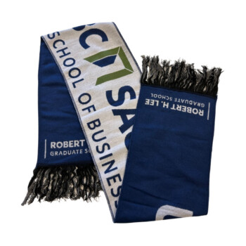 A professional look scarf made with your colors and logos